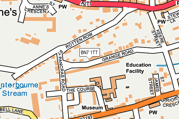 BN7 1TT map - OS OpenMap – Local (Ordnance Survey)