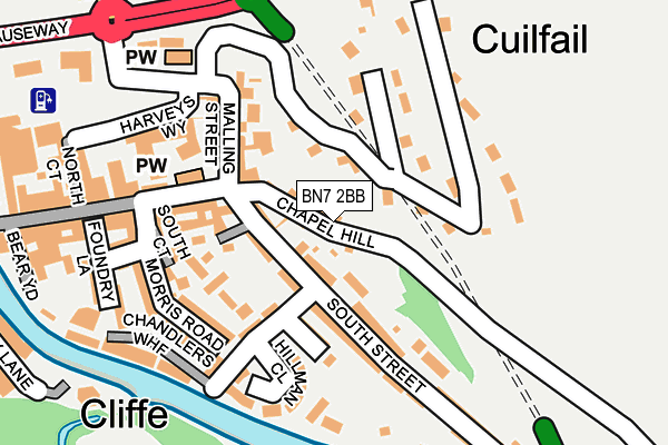 Map of LEWES GOLF CLUB TRADING LIMITED at local scale