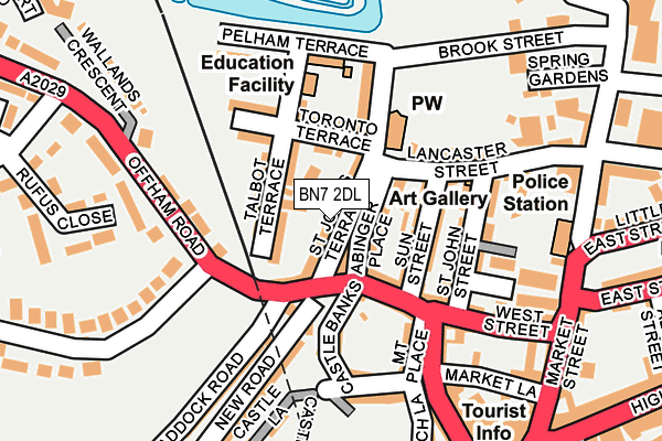 BN7 2DL map - OS OpenMap – Local (Ordnance Survey)