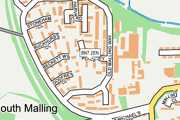 BN7 2EN map - OS OpenMap – Local (Ordnance Survey)