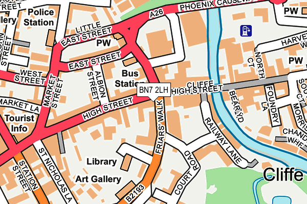 BN7 2LH map - OS OpenMap – Local (Ordnance Survey)