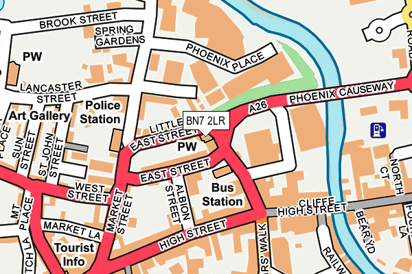 BN7 2LR map - OS OpenMap – Local (Ordnance Survey)