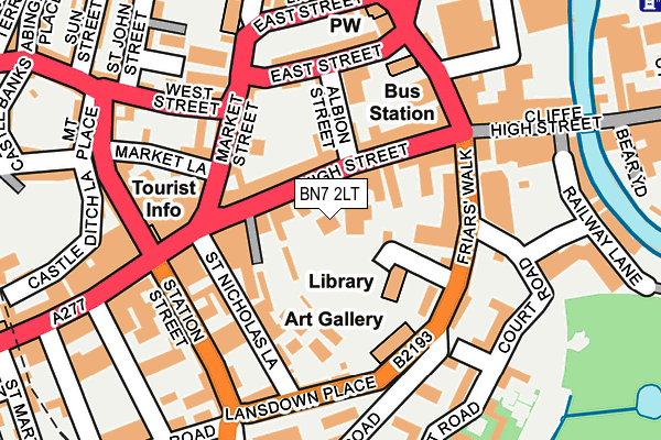 BN7 2LT map - OS OpenMap – Local (Ordnance Survey)
