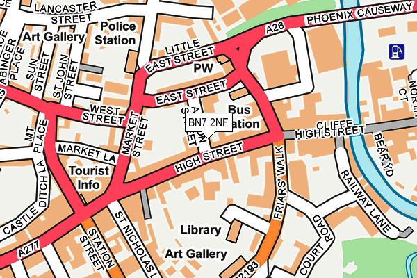 Map of BACK IN MOTION (LEWES) LTD at local scale