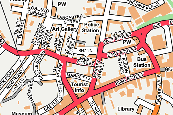 BN7 2NJ map - OS OpenMap – Local (Ordnance Survey)