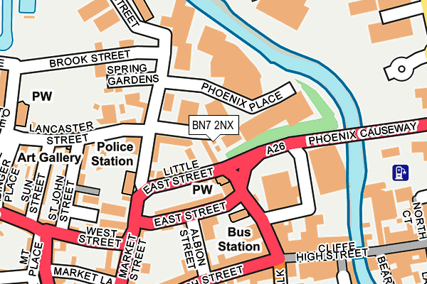 BN7 2NX map - OS OpenMap – Local (Ordnance Survey)