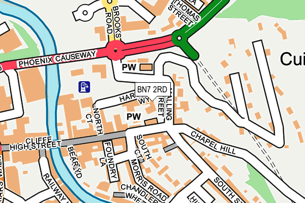 BN7 2RD map - OS OpenMap – Local (Ordnance Survey)