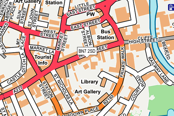 BN7 2SD map - OS OpenMap – Local (Ordnance Survey)