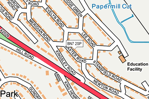 BN7 2SP map - OS OpenMap – Local (Ordnance Survey)
