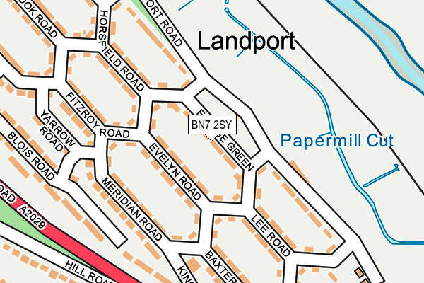 BN7 2SY map - OS OpenMap – Local (Ordnance Survey)