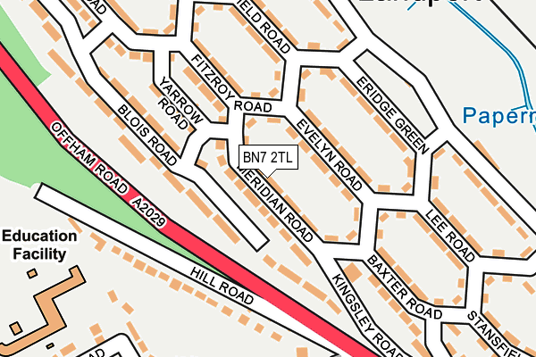 BN7 2TL map - OS OpenMap – Local (Ordnance Survey)