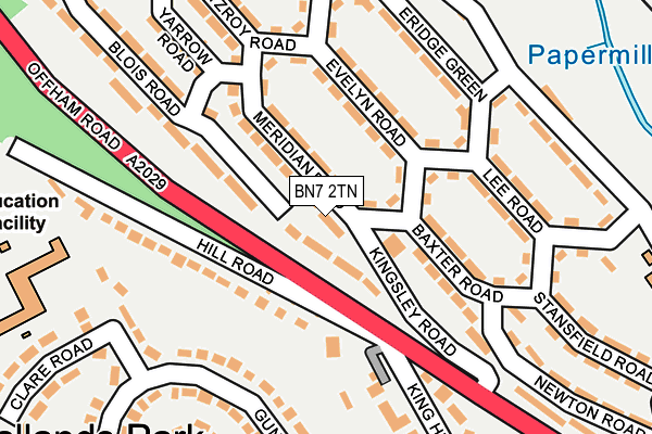 BN7 2TN map - OS OpenMap – Local (Ordnance Survey)