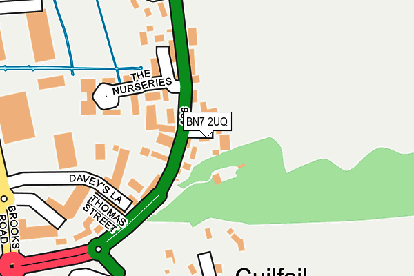 BN7 2UQ map - OS OpenMap – Local (Ordnance Survey)