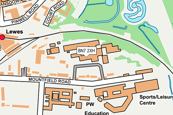 BN7 2XH map - OS OpenMap – Local (Ordnance Survey)