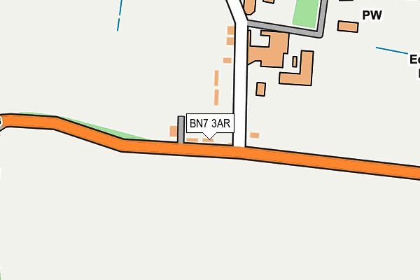 BN7 3AR map - OS OpenMap – Local (Ordnance Survey)