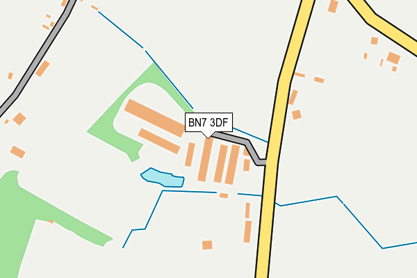 BN7 3DF map - OS OpenMap – Local (Ordnance Survey)