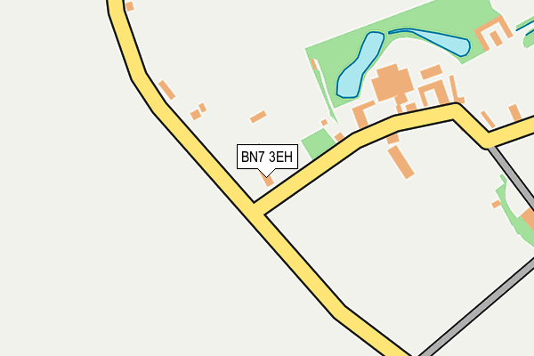 BN7 3EH map - OS OpenMap – Local (Ordnance Survey)