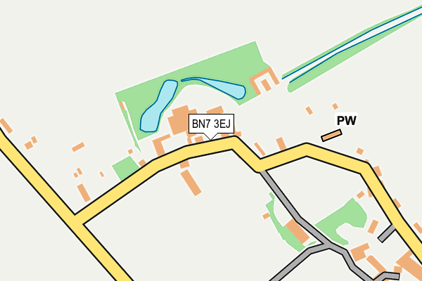 BN7 3EJ map - OS OpenMap – Local (Ordnance Survey)