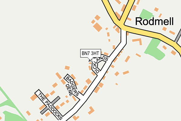 BN7 3HT map - OS OpenMap – Local (Ordnance Survey)