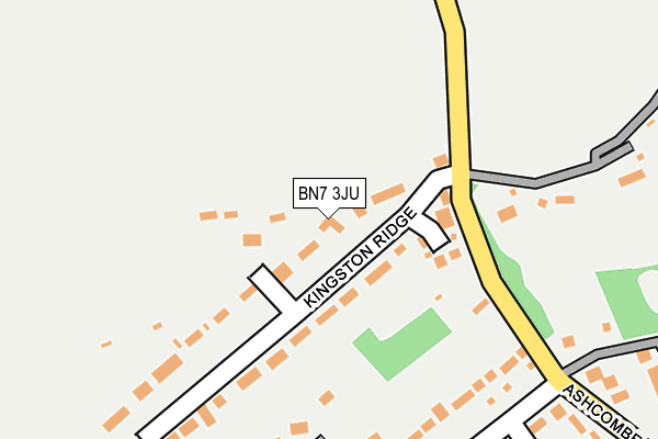 BN7 3JU map - OS OpenMap – Local (Ordnance Survey)