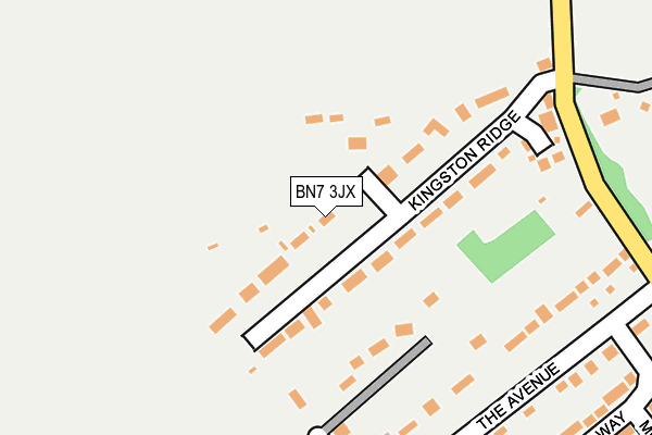 BN7 3JX map - OS OpenMap – Local (Ordnance Survey)