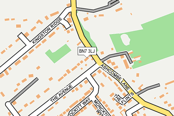 BN7 3LJ map - OS OpenMap – Local (Ordnance Survey)