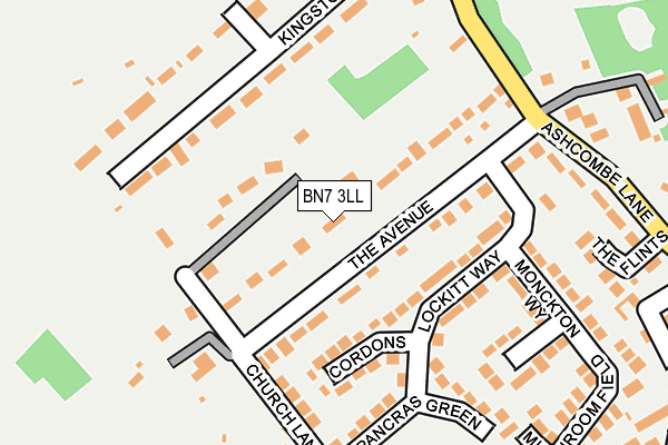BN7 3LL map - OS OpenMap – Local (Ordnance Survey)