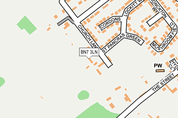 BN7 3LN map - OS OpenMap – Local (Ordnance Survey)