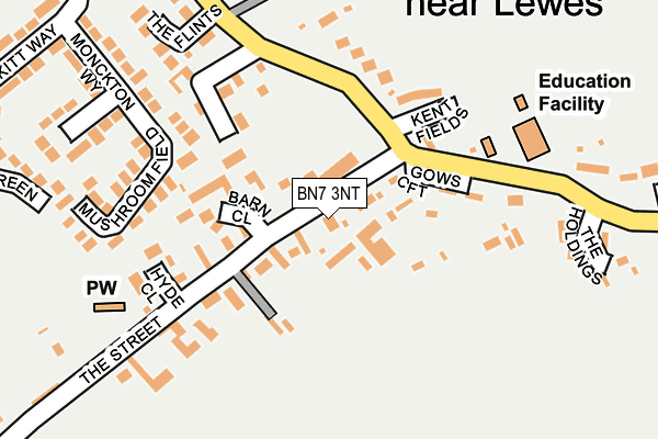 BN7 3NT map - OS OpenMap – Local (Ordnance Survey)