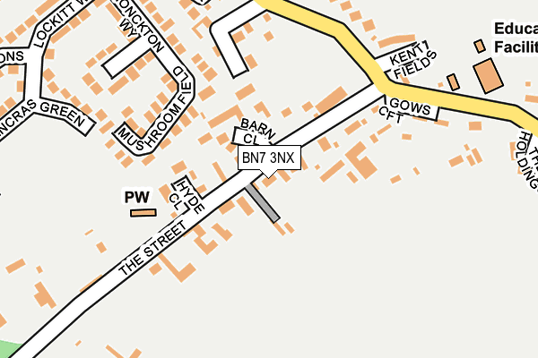 BN7 3NX map - OS OpenMap – Local (Ordnance Survey)