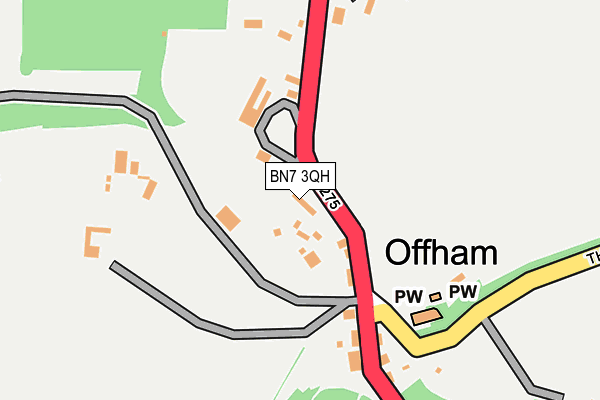 BN7 3QH map - OS OpenMap – Local (Ordnance Survey)