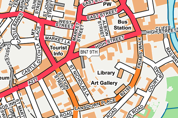 BN7 9TH map - OS OpenMap – Local (Ordnance Survey)