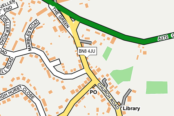 BN8 4JU map - OS OpenMap – Local (Ordnance Survey)