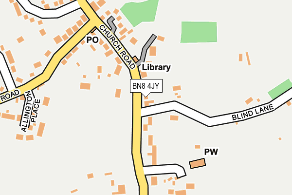 BN8 4JY map - OS OpenMap – Local (Ordnance Survey)