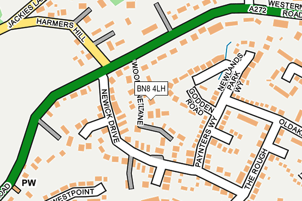 BN8 4LH map - OS OpenMap – Local (Ordnance Survey)