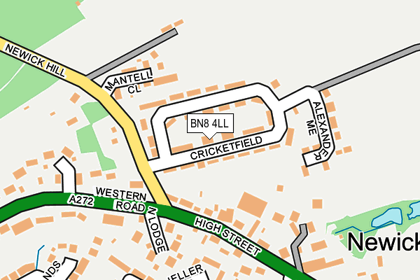 BN8 4LL map - OS OpenMap – Local (Ordnance Survey)