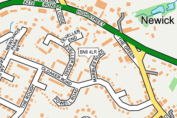 BN8 4LR map - OS OpenMap – Local (Ordnance Survey)