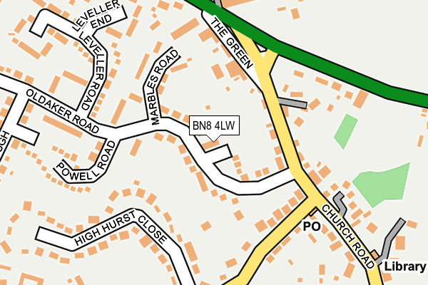 BN8 4LW map - OS OpenMap – Local (Ordnance Survey)