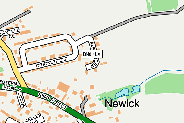 BN8 4LX map - OS OpenMap – Local (Ordnance Survey)