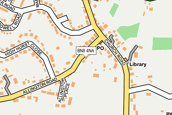 BN8 4NA map - OS OpenMap – Local (Ordnance Survey)