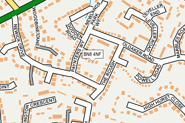 BN8 4NF map - OS OpenMap – Local (Ordnance Survey)