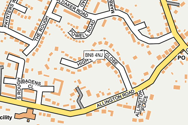 BN8 4NJ map - OS OpenMap – Local (Ordnance Survey)