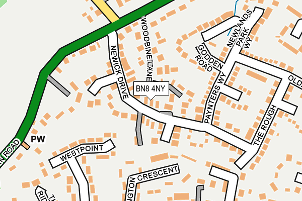 BN8 4NY map - OS OpenMap – Local (Ordnance Survey)