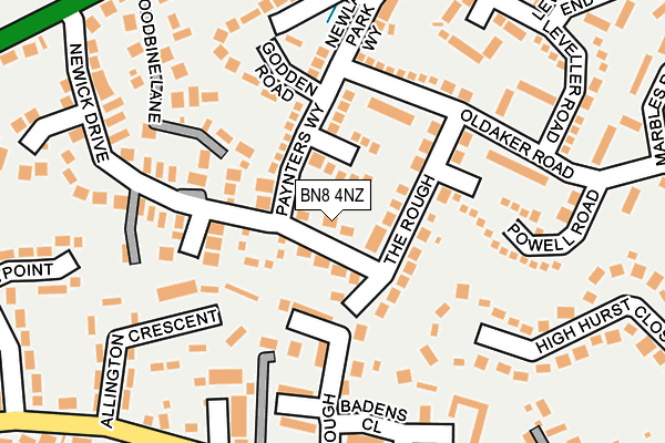 BN8 4NZ map - OS OpenMap – Local (Ordnance Survey)