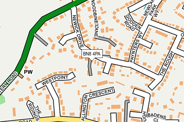 BN8 4PA map - OS OpenMap – Local (Ordnance Survey)