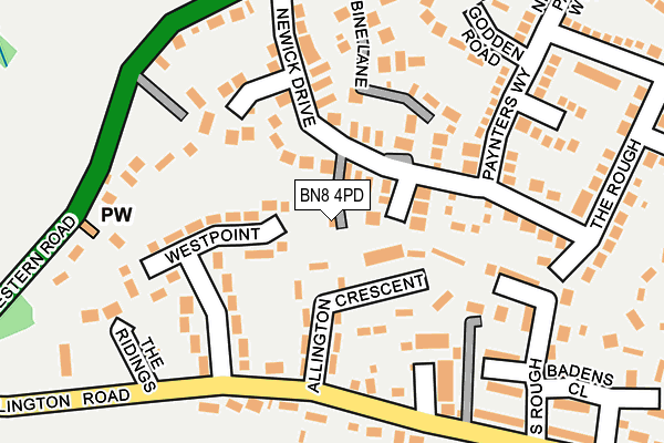 BN8 4PD map - OS OpenMap – Local (Ordnance Survey)