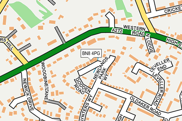 BN8 4PG map - OS OpenMap – Local (Ordnance Survey)