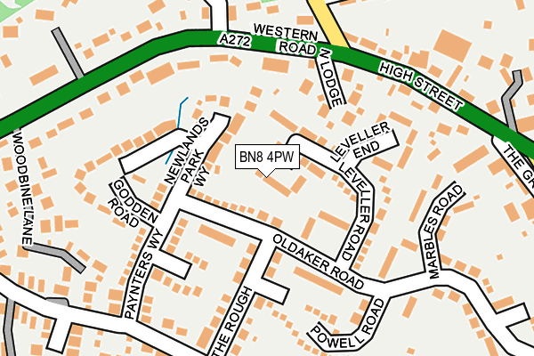BN8 4PW map - OS OpenMap – Local (Ordnance Survey)