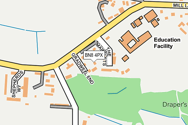 BN8 4PX map - OS OpenMap – Local (Ordnance Survey)