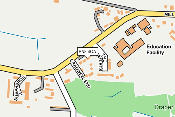 BN8 4QA map - OS OpenMap – Local (Ordnance Survey)